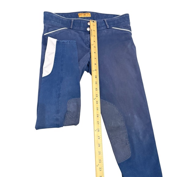 Devon Aire Blue/white Signature show breeches size 28 - Picture 4 of 5